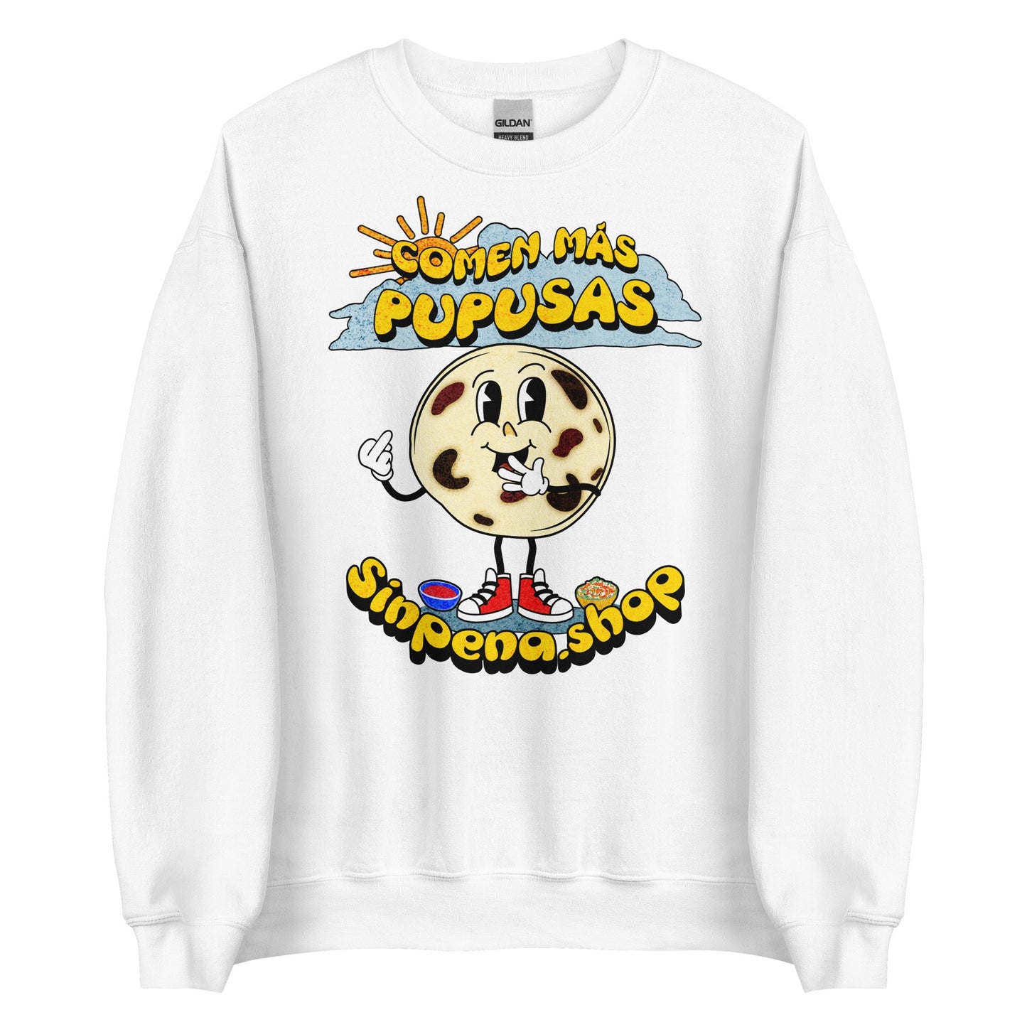 Comen Más Pupusas Sweatshirt - Sin Pena