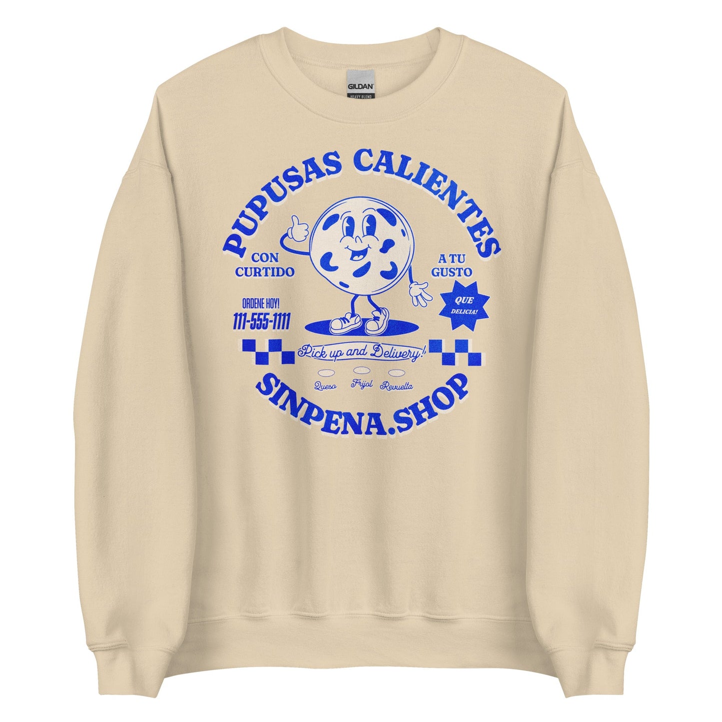 Pupusas Calientes Retro Sweatshirt - Sin Pena