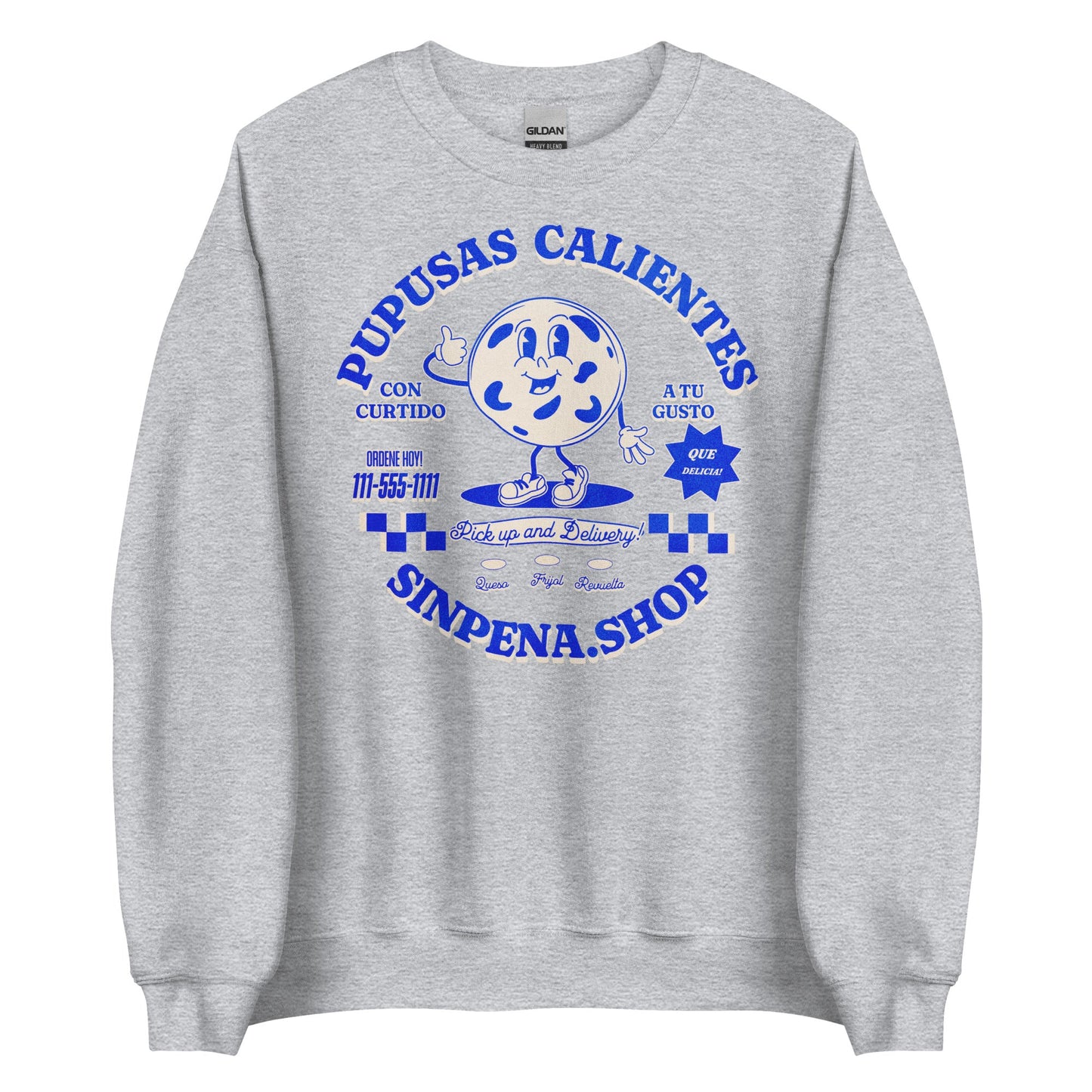 Pupusas Calientes Retro Sweatshirt - Sin Pena