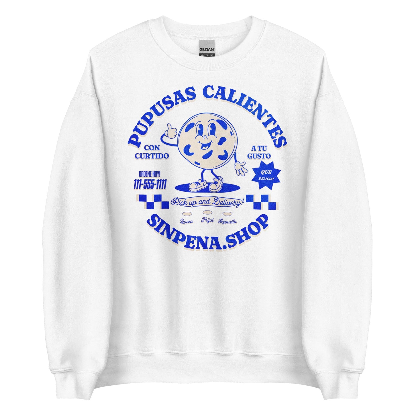 Pupusas Calientes Retro Sweatshirt - Sin Pena