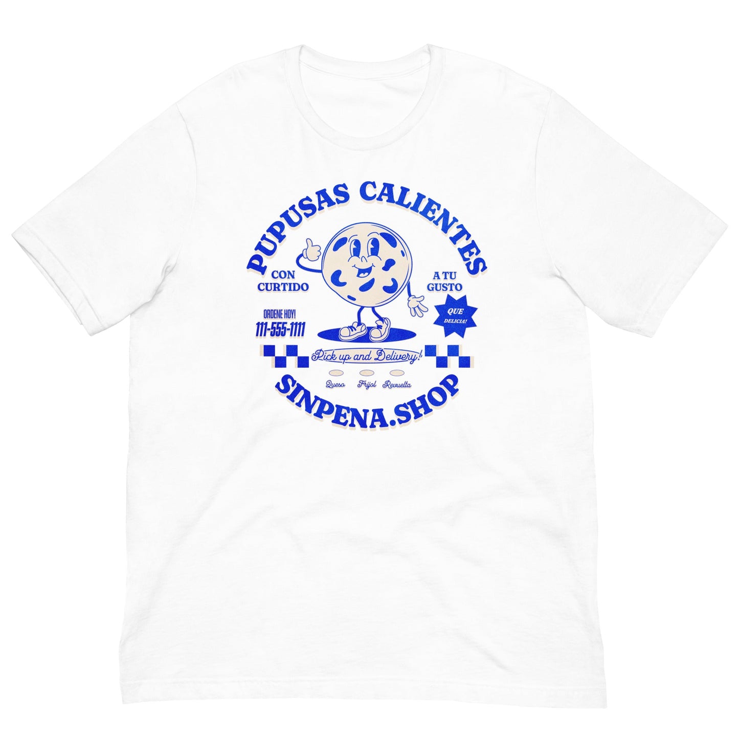 Pupusas Calientes Retro T-Shirt - Sin Pena