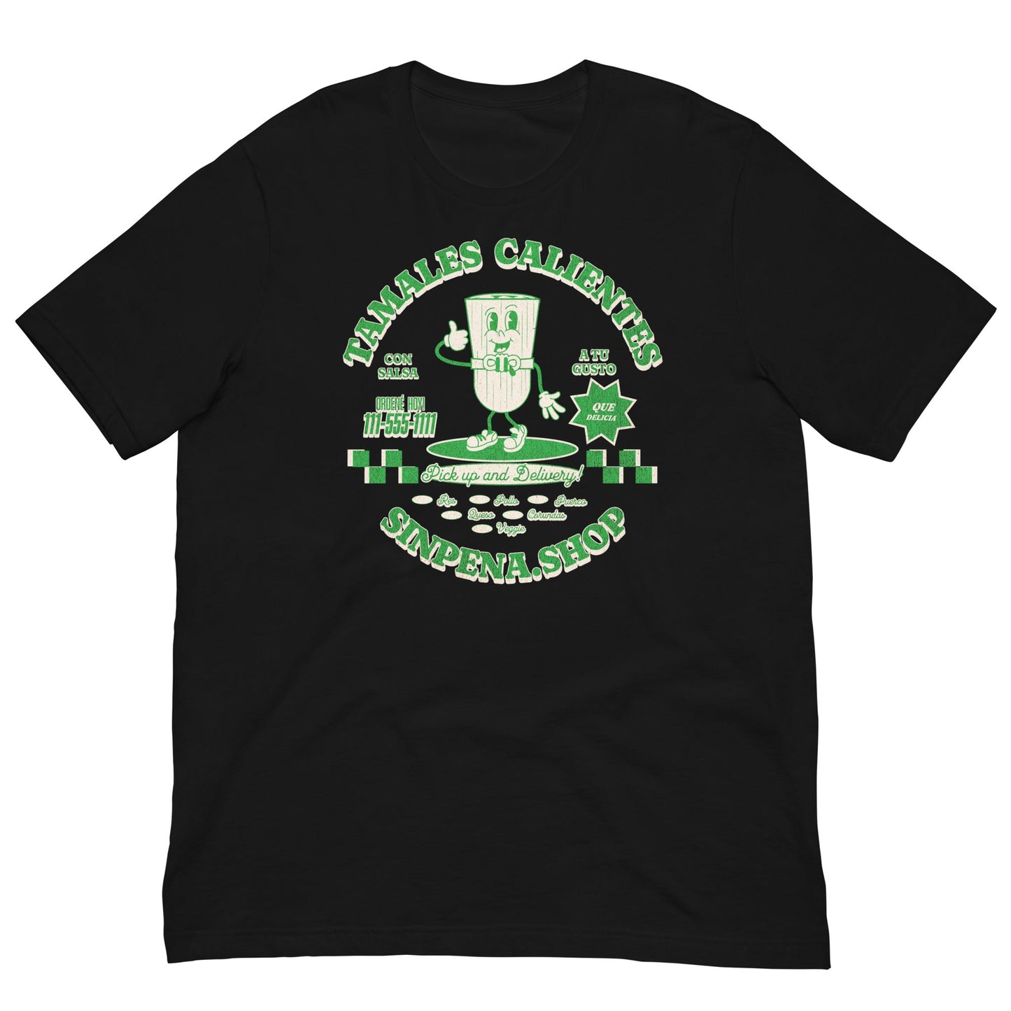 Tamales Calientes Retro T-Shirt - Sin Pena